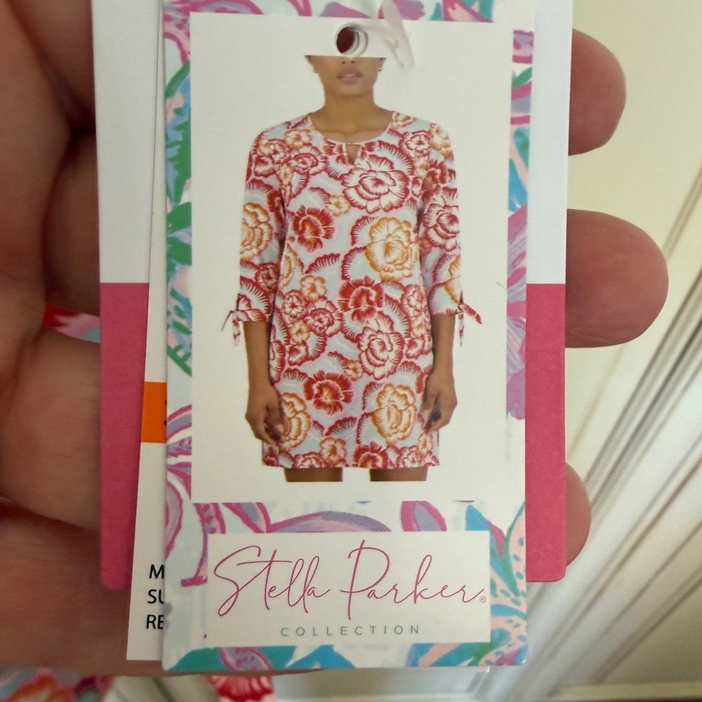 NWT Stella Parker Swim Cover-up Dress Floral Print Size M - Picture 5 of 9
